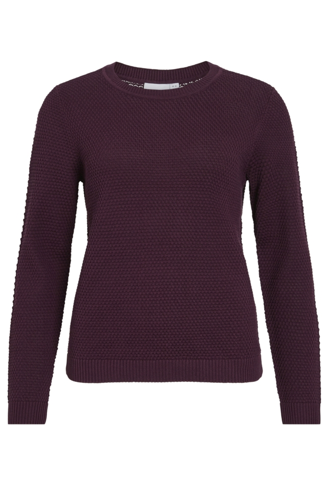 VIDALO O-NECK L/S KNIT TOP- NOOS 14082767 Fig